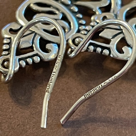 Silpada Sterling Silver Flamenco Flare Filigree Chandelier Ornate Earrings W2949 - Picture 15 of 15